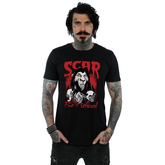 Disney Heren The Lion King Scar Wees Voorbereid T-Shirt (Zwart) - Image 2