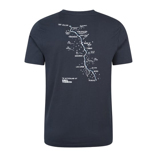 Mountain Warehouse Heren West Highlands Korte Mouw T-Shirt (Marineblauw) - Image 2