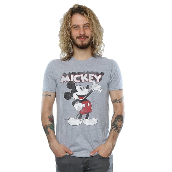 Disney Heren Mickey Mouse Presents T-Shirt (Sportgrijs) - Image 2