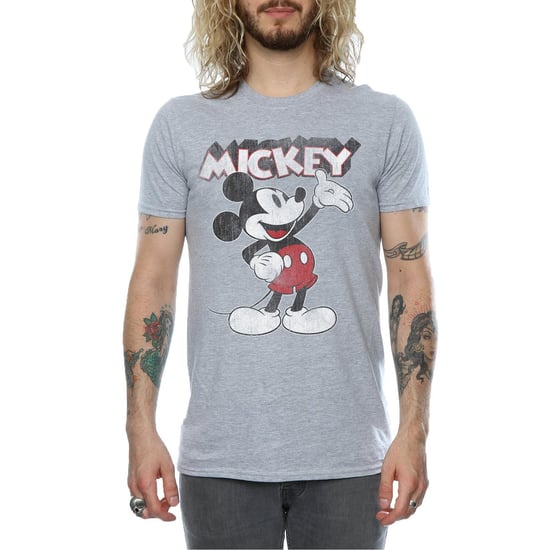 Disney Heren Mickey Mouse Presents T-Shirt (Sportgrijs) - Image 3