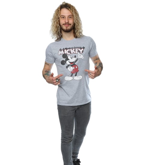 Disney Heren Mickey Mouse Presents T-Shirt (Sportgrijs) - Image 4