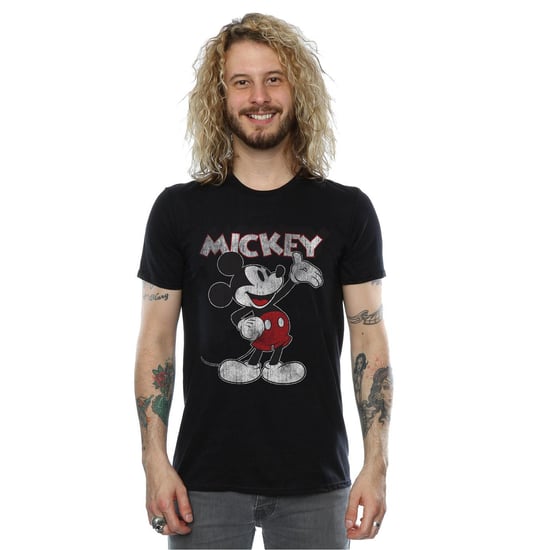 Disney Heren Mickey Mouse Presents T-Shirt (Zwart) - Image 2