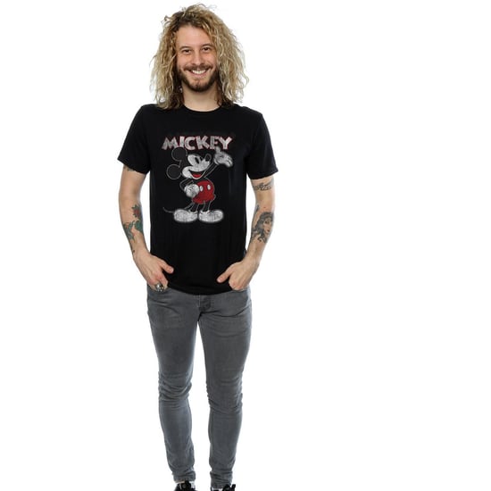 Disney Heren Mickey Mouse Presents T-Shirt (Zwart) - Image 4