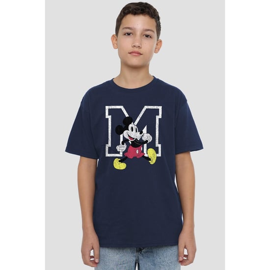 Disney Kinderen/Kinderen Mickey Mouse Classic Walk T-Shirt (Marine) - Image 4