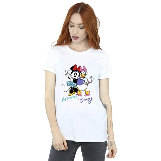 Disney Dames/Dames Minnie Mouse En Madeliefje Katoenen Vriendje T-shirt (Wit) - Image 2