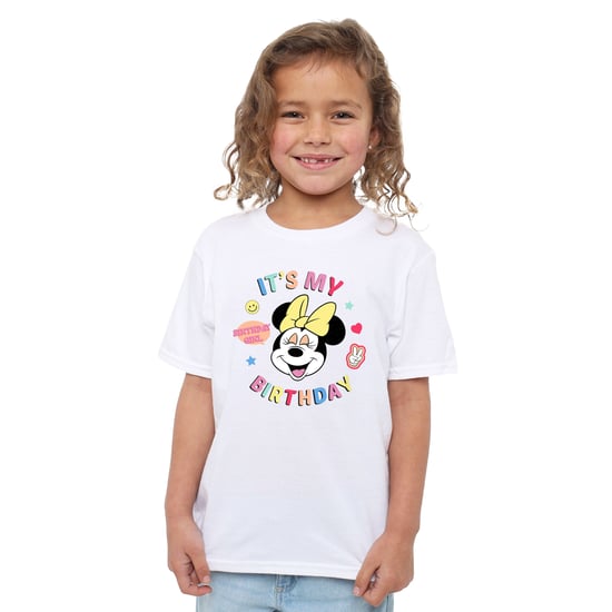 Disney Kinderen/Kinderen Het is mijn verjaardag Minnie Mouse T-Shirt (Wit) - Image 5