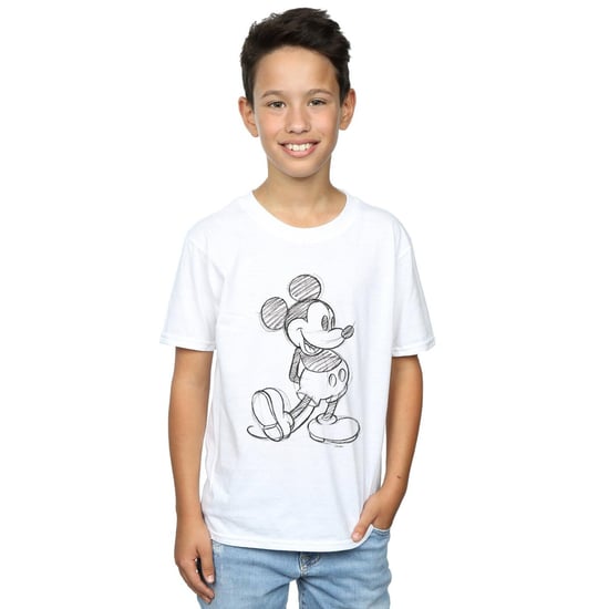 Disney Jongens Mickey Mouse Sketch Kick T-Shirt (Wit) - Image 2