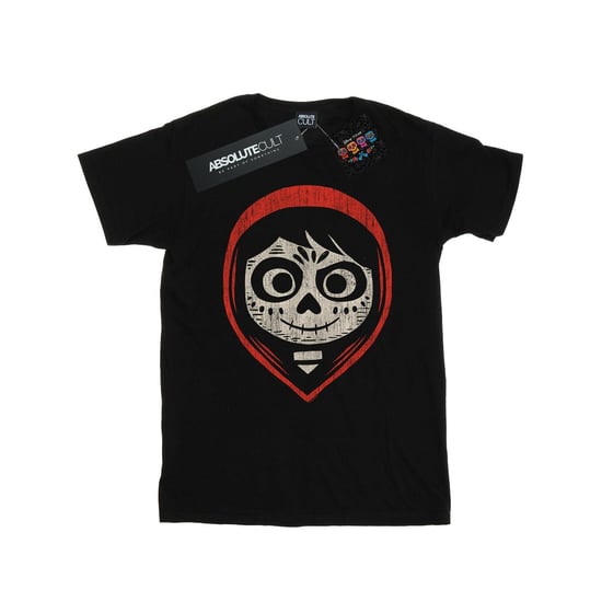 Disney Heren Coco Miguel Skelet Gezicht Hood T-Shirt (Zwart) - Image 1