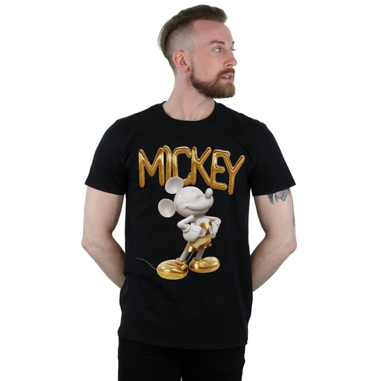 Disney Heren Mickey Mouse Gouden standbeeld T-Shirt (Zwart) - Image 2