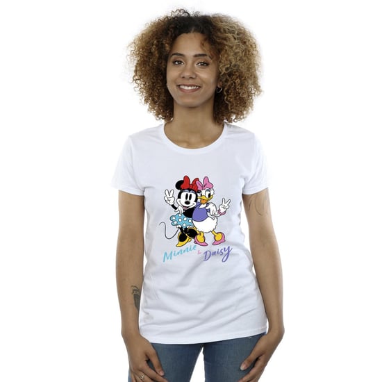 Disney Dam/Tjej Minnie Mouse och Daisy T-shirt i bomull (Vit) - Image 2