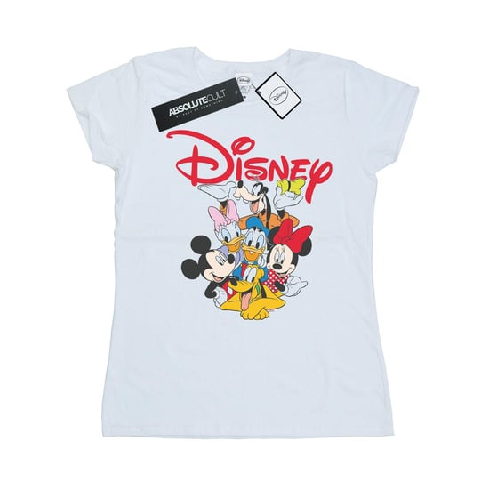 Disney Womens/Ladies Mickey Mouse Crew Cotton T-Shirt (White) - Image 1