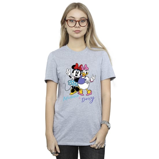 Disney Dames/Dames Minnie Mouse En Madeliefje Katoenen Vriendje T-shirt (Sportgrijs) - Image 2