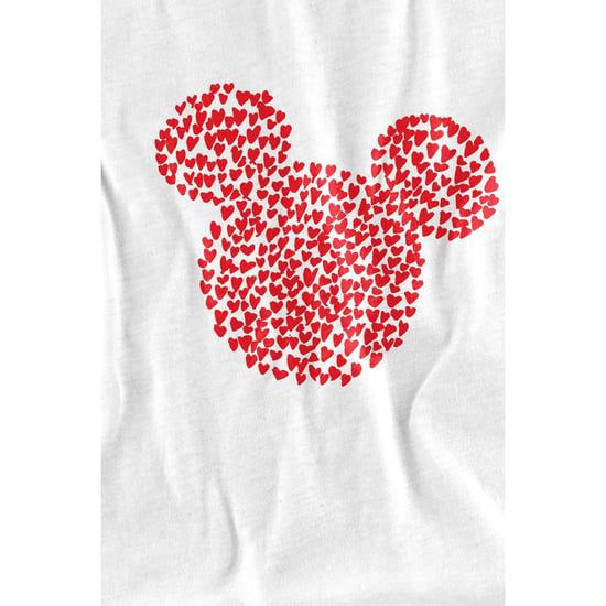 Disney Kinderen/Kinderen Mickey Mouse Hart Oren Silhouet Valentijnsdag T-Shirt (Wit) - Image 3
