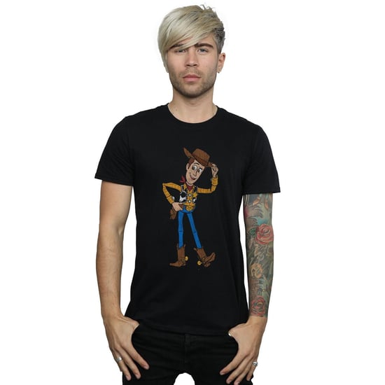 Disney Heren Toy Story 4 Sheriff Woody Pose T-Shirt (Zwart) - Image 2