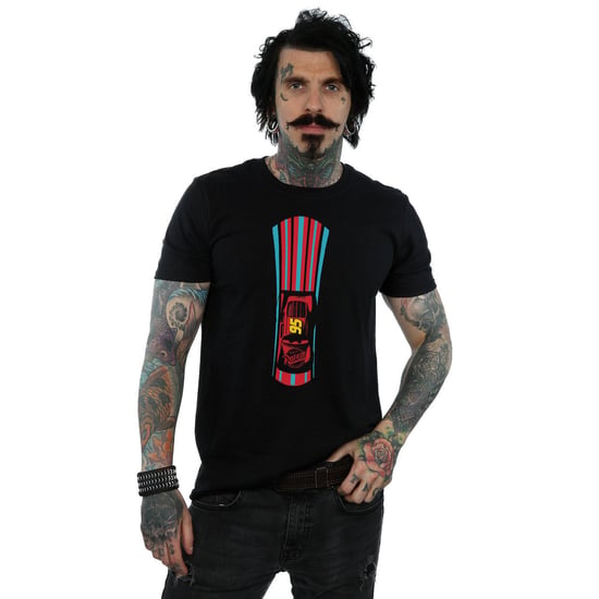 Disney Heren Cars Bliksem McQueen Strepen T-Shirt (Zwart) - Image 2