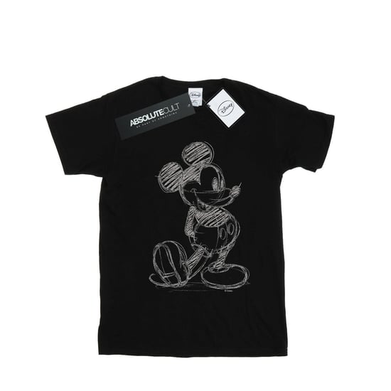 Disney Jongens Mickey Mouse Sketch Kick T-Shirt (Zwart) - Image 1