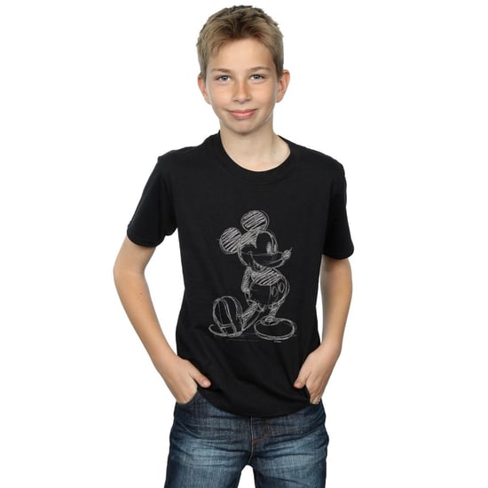 Disney Jongens Mickey Mouse Sketch Kick T-Shirt (Zwart) - Image 2