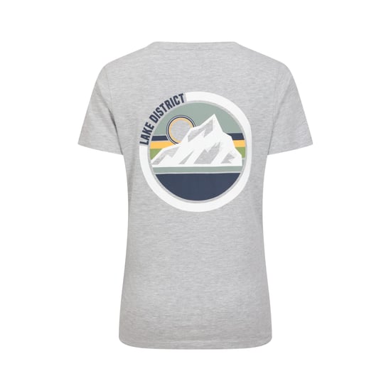 Mountain Warehouse Womens/Ladies Lake District Tree Ring Organic T-Shirt (Grey) - Image 2