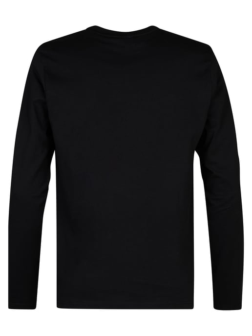 Petrol Industries - Heren Logo T-shirt Lange Mouwen Dolphinpark - Zwart - Image 2