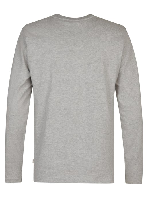 Petrol Industries - Heren Logo T-shirt Lange Mouwen Dolphinpark - Grijs - Image 2