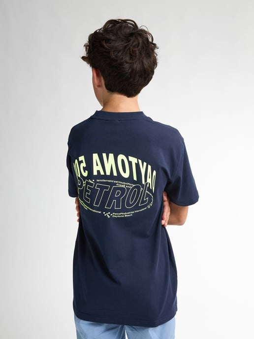 Petrol Industries - Jongens Backprint T-shirt Shoreline - Blauw - Image 4