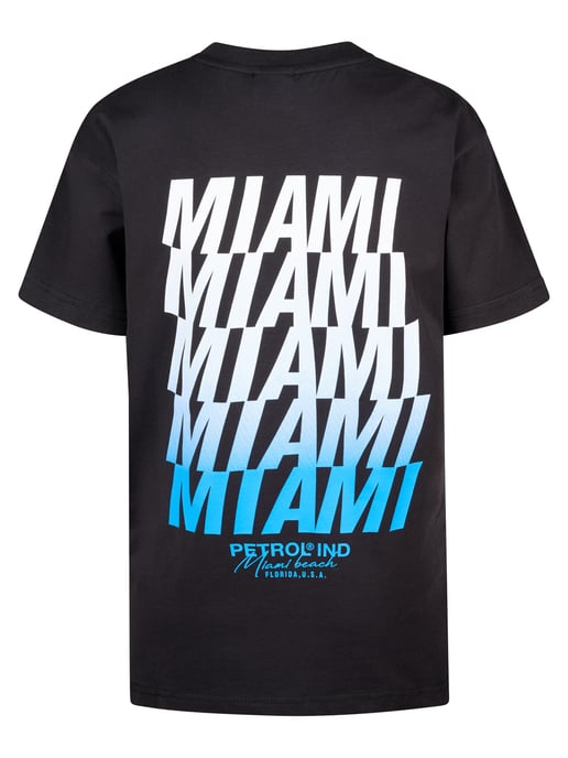 Petrol Industries - Jongens Backprint T-shirt Flamingoline - Zwart - Image 2