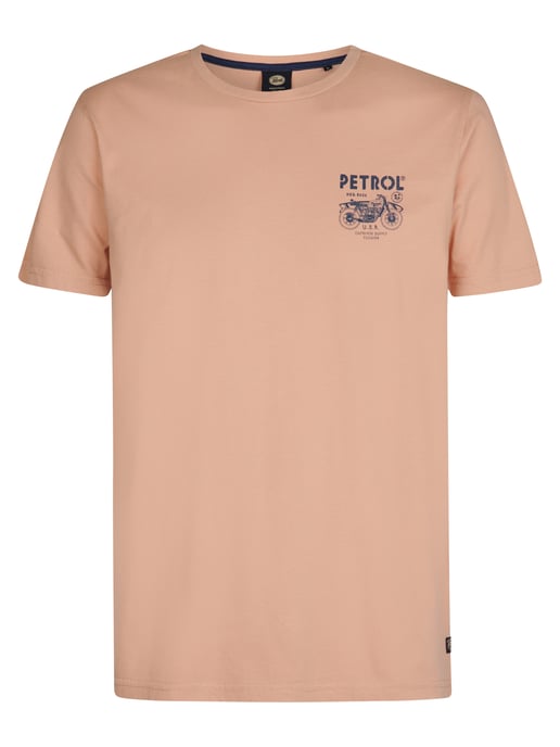 Petrol Industries - Heren Backprint T-shirt Bayfrontstone - Rood - Image 1