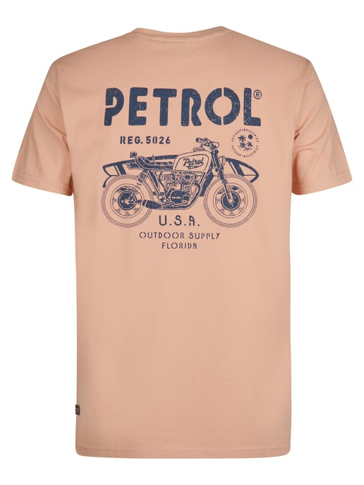 Petrol Industries - Heren Backprint T-shirt Bayfrontstone - Rood - Image 2