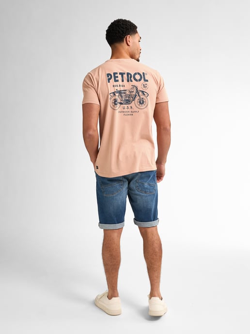 Petrol Industries - Heren Backprint T-shirt Bayfrontstone - Rood - Image 6