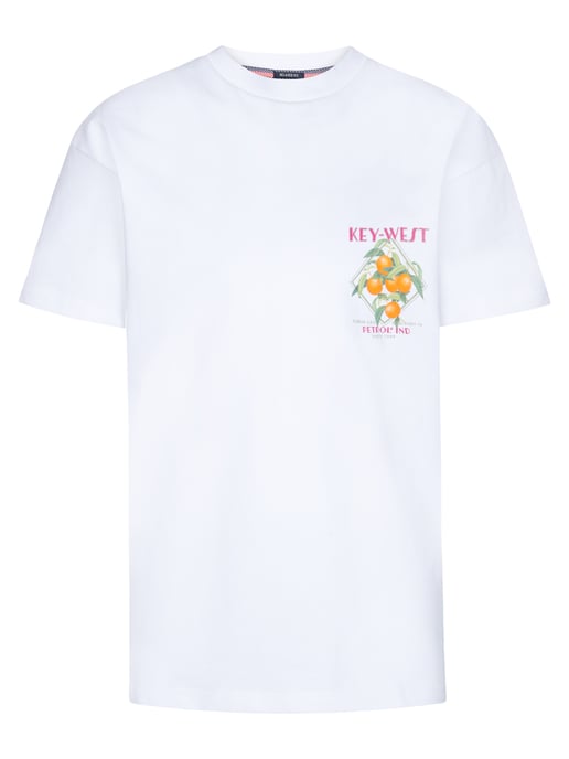 Petrol Industries - Jongens Backprint T-shirt Lime - Wit - Image 1