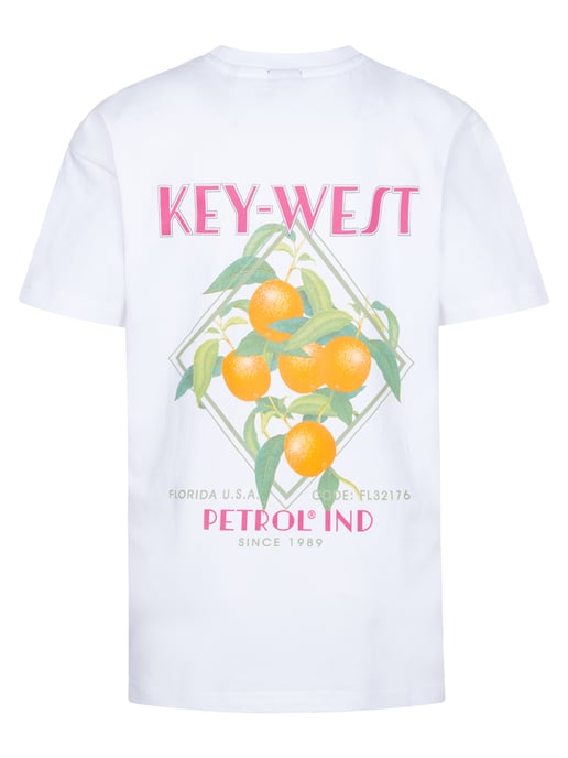 Petrol Industries - Jongens Backprint T-shirt Lime - Wit - Image 2