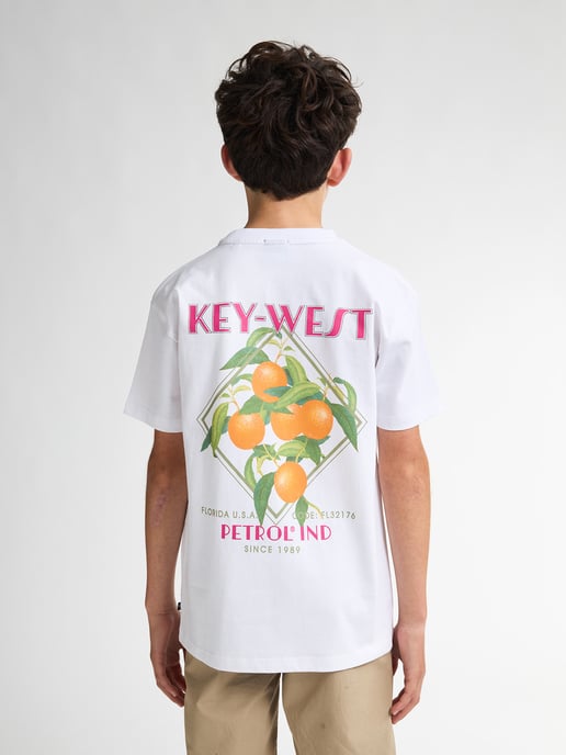 Petrol Industries - Jongens Backprint T-shirt Lime - Wit - Image 4