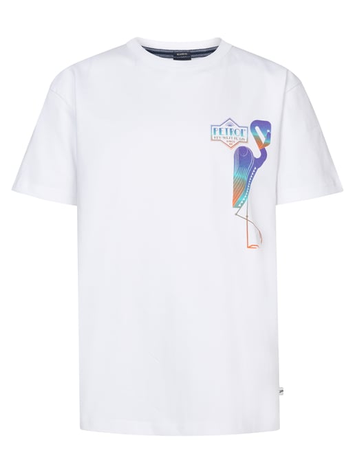 Petrol Industries - Jongens Backprint T-shirt Palmbreeze - Wit - Image 1
