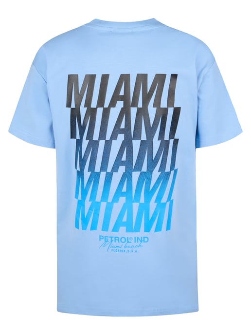 Petrol Industries - Jongens Backprint T-shirt Flamingoline - Blauw - Image 2