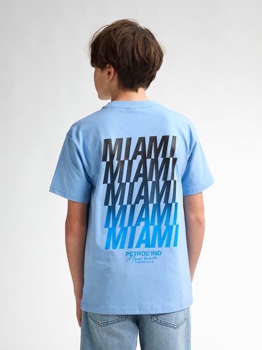 Petrol Industries - Jongens Backprint T-shirt Flamingoline - Blauw - Image 4