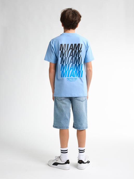 Petrol Industries - Jongens Backprint T-shirt Flamingoline - Blauw - Image 6