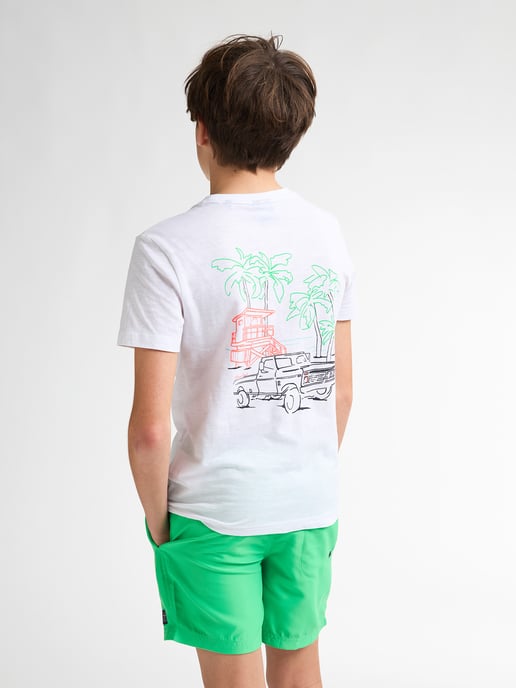 Petrol Industries - Jongens Backprint T-shirt Tealshore - Wit - Image 4