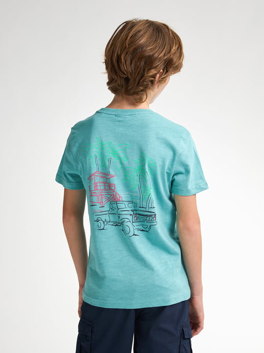 Petrol Industries - Jongens Backprint T-shirt Tealshore - Groen - Image 4
