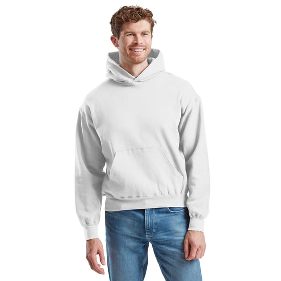 Fruit of the Loom katoenen herenhoodie (Wit) - Image 3