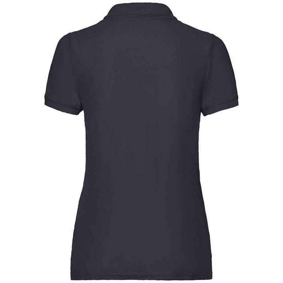 Fruit of the Loom Womens/Ladies Lady Fit Piqué Polo Shirt (Black) - Image 2