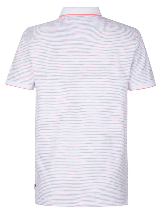 Petrol Industries - Heren All-over Print Polo Drift - Wit - Image 2