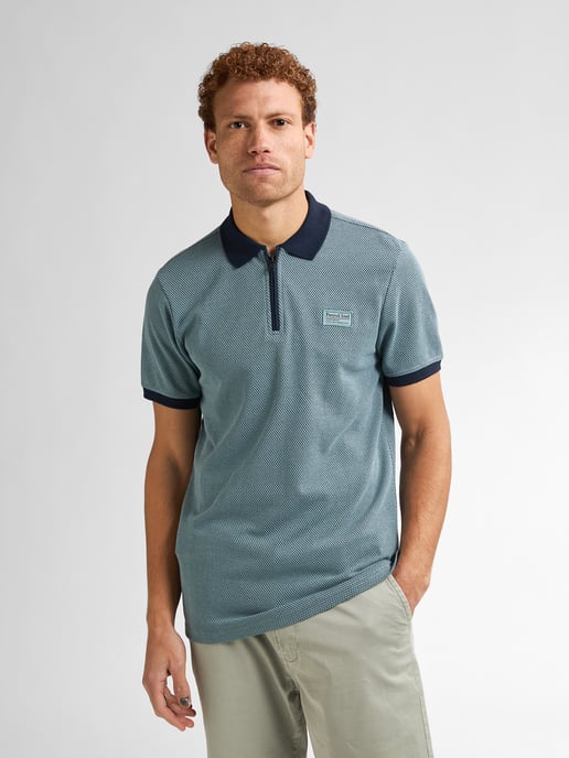 Petrol Industries - Heren Polo met Rits Keyline - Blauw - Image 3