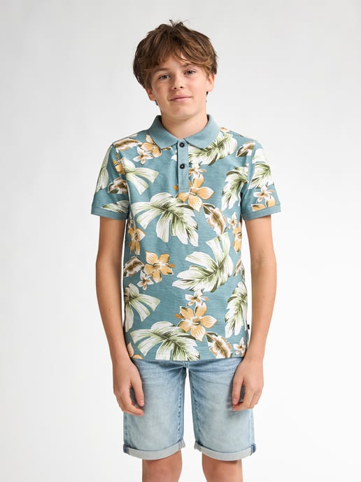 Petrol Industries - All-over Print Polo Pier Boys -  Blue - Image 3
