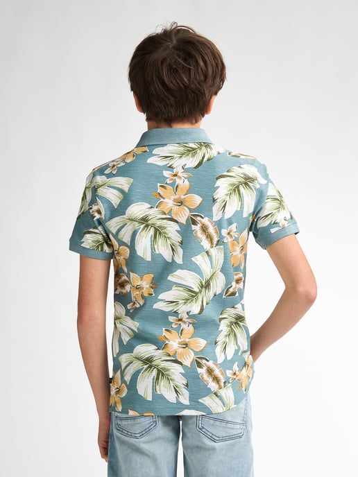 Petrol Industries - All-over Print Polo Pier Boys -  Blue - Image 4