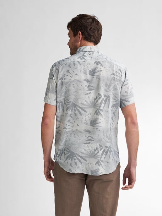Petrol Industries - Heren All-over Print Overhemd Seafoamview - Blauw - Image 4