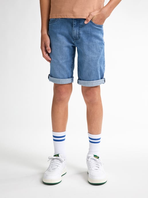 Petrol Industries - Jongens Bassano Denim Short Teal - Blauw - Image 3