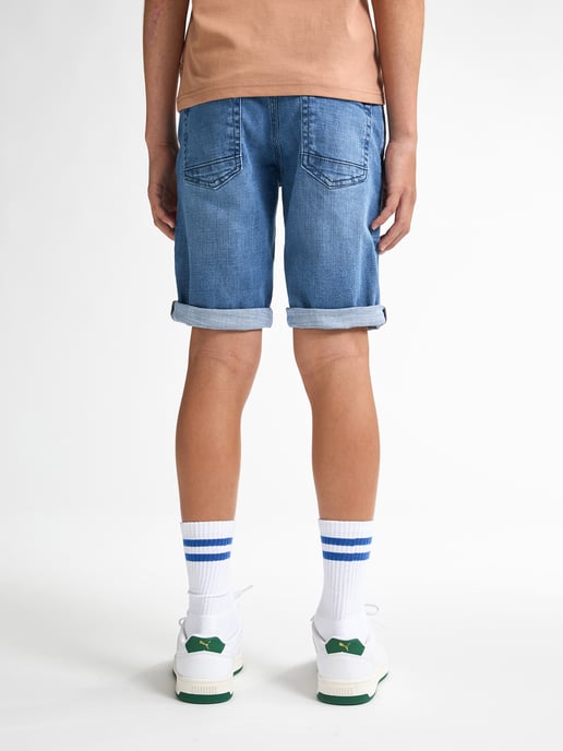 Petrol Industries - Jongens Bassano Denim Short Teal - Blauw - Image 4