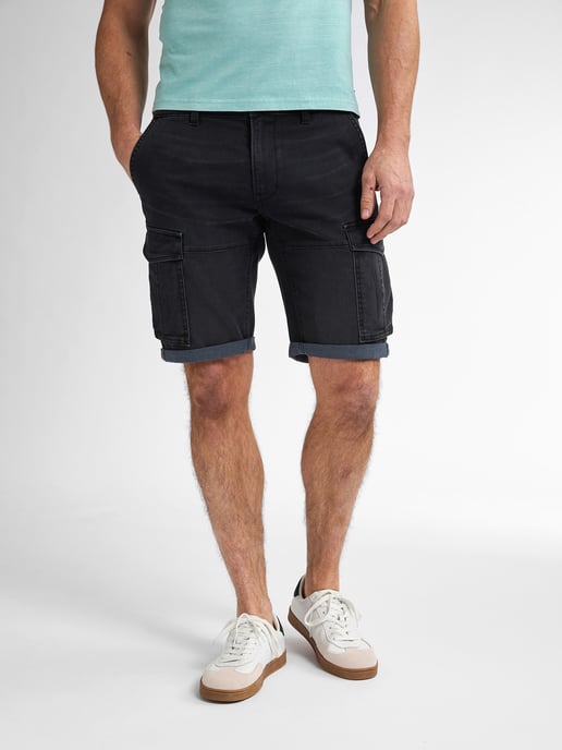 Petrol Industries - Torino Cargo Shorts Denim Zephyr Men - Black - Image 1