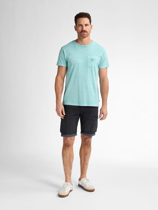 Petrol Industries - Heren Torino Cargo Short Denim Zephyr - Zwart - Image 5