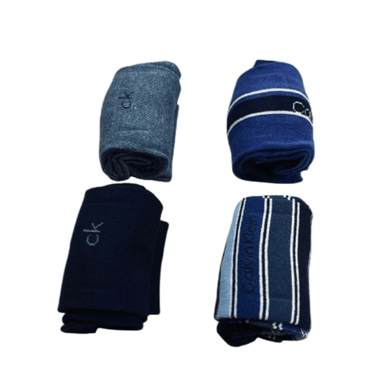 Calvin Klein Mens Navy 4 Pack Socks - Image 2
